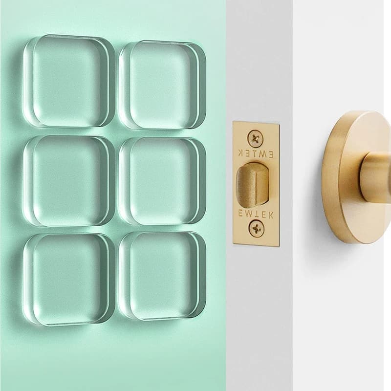 1/10pcs Silicone Fermaporta Adesivi Maniglia Paraurti Adesivo Muto Anti-Shock Proteggere Pad Trasparente Impermeabile Fermaporta Pad