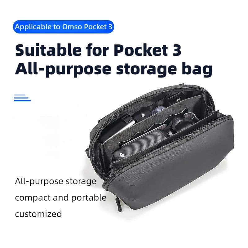 Portable Soft Bag for DJI OSMO Pocket 3 Multilayer Protective Bag Light Storage Accessories for Action Camera