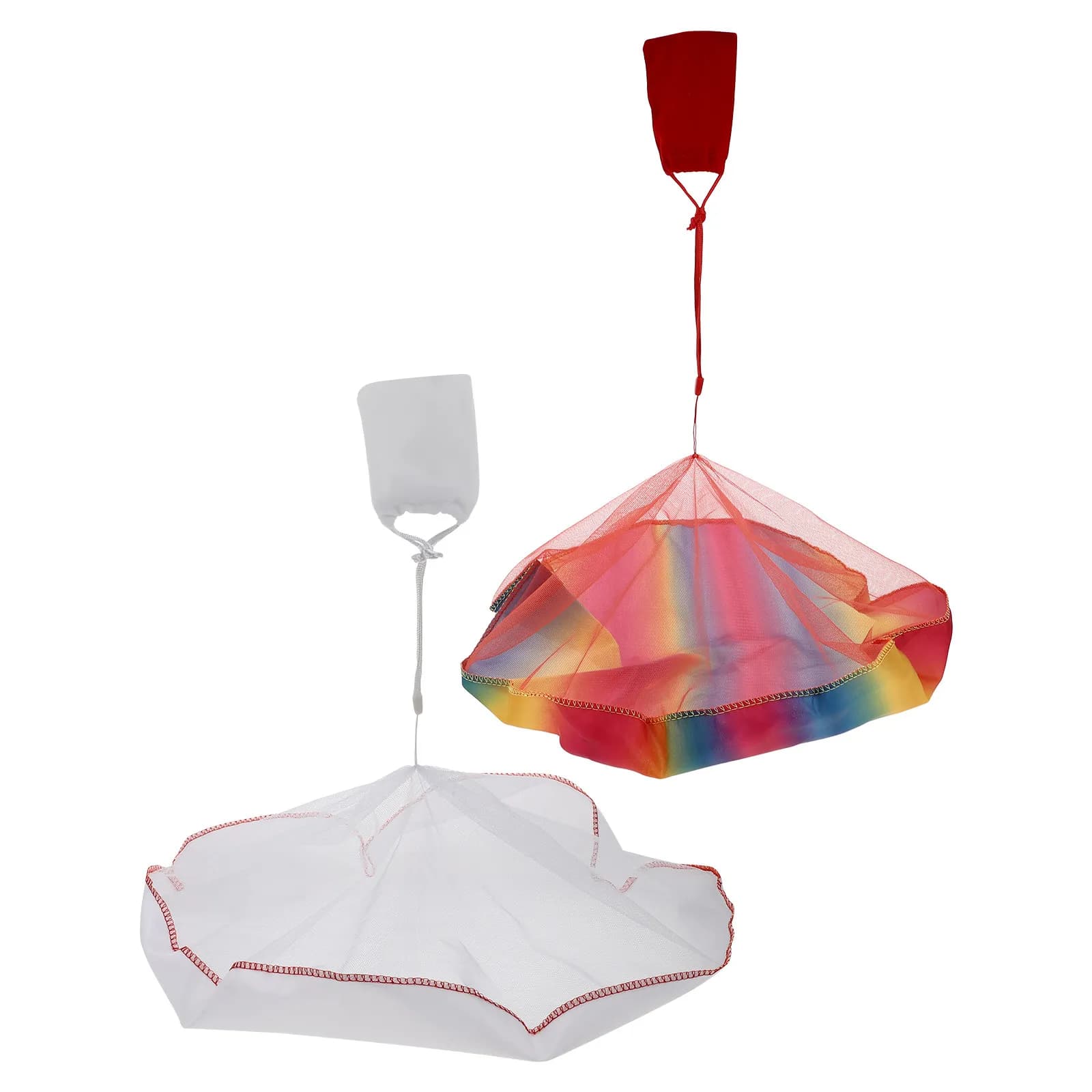 2 Pezzi Paracadute Giocattolo Leggero per Bambini, Sacchetto Regalo, Giocattoli da Lancio a Mano per Esterni, Paracadute per Feste per Bambini