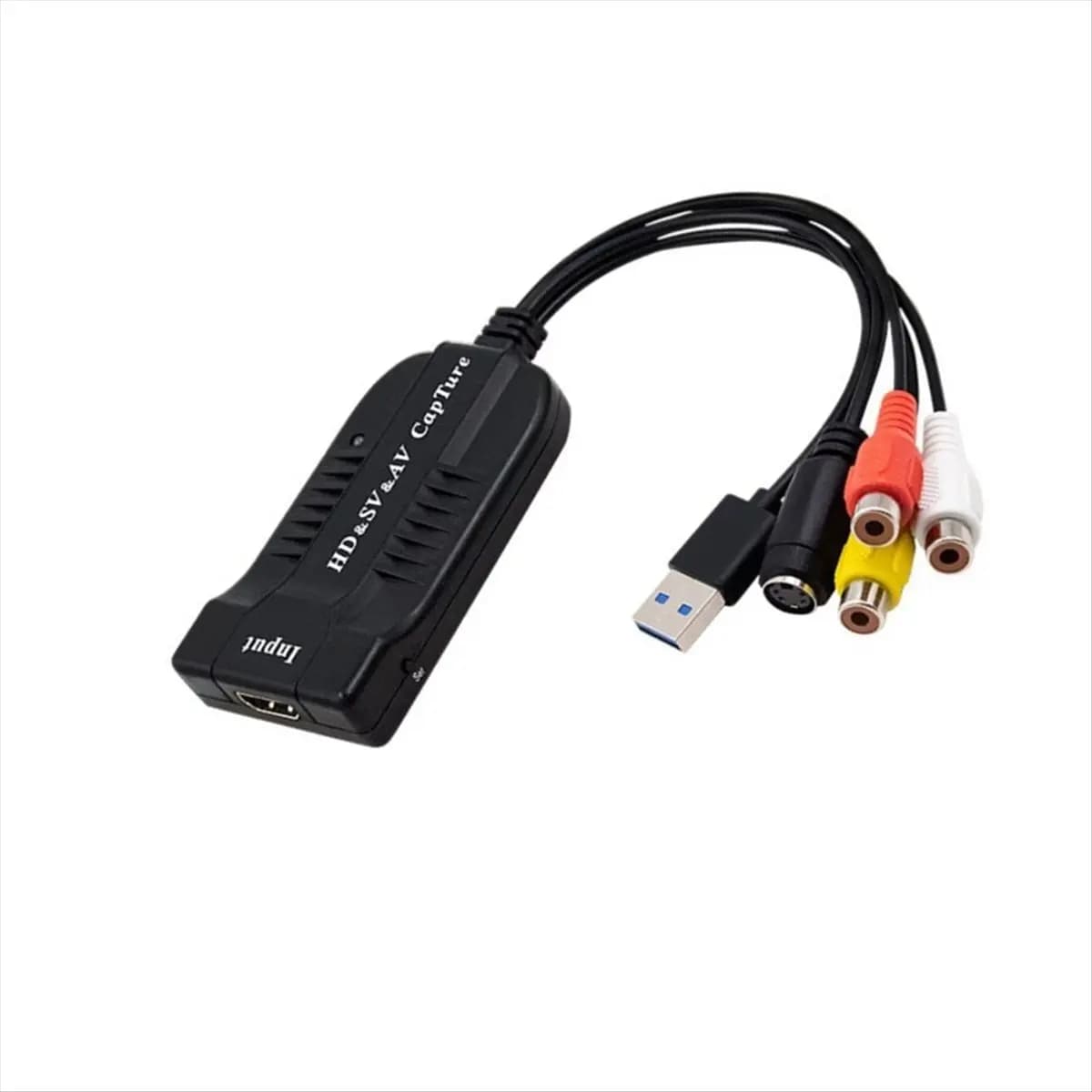 DTC5 USB Video Capture Card /HD/Hi8/DVD to Digital Converter HD/S-Video to USB2.0 Audio Video Record Capture Device