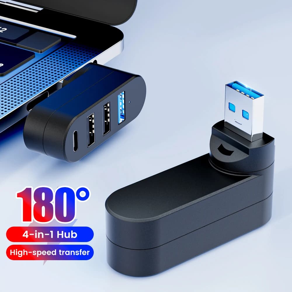 Espansore convertitore HUB multi porte USB 3.0 per computer PC MacBook Pro Laptop Hub a 4 porte USB 2.0 Splitter Estensore multiplo