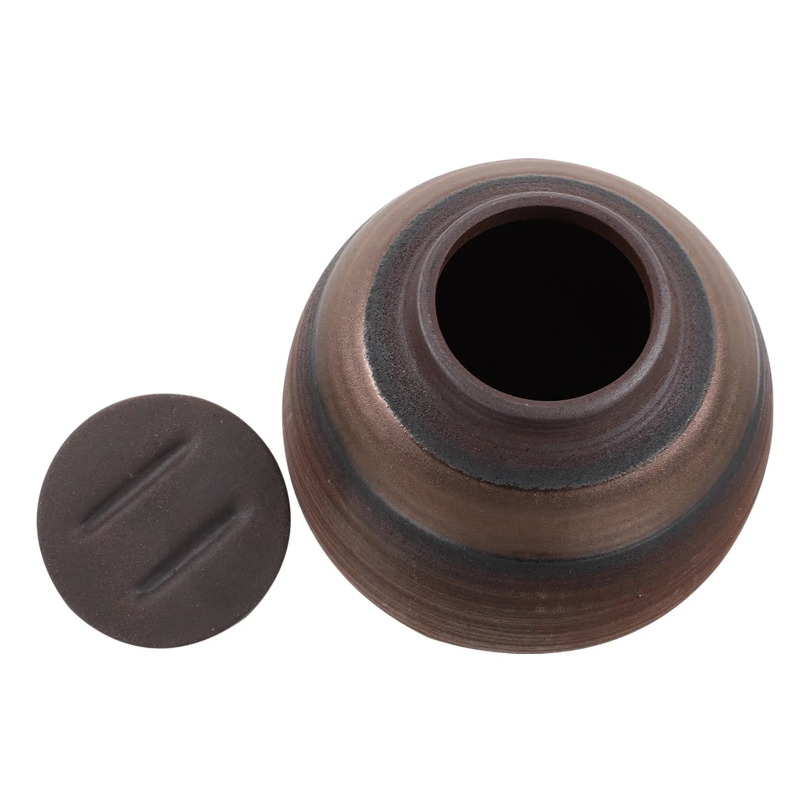 Airtight Ceramic Storage Canister for Loose Tea Coffee Beans Rice Cereal Dried Fruit Nuts Spices Food Preservation Container