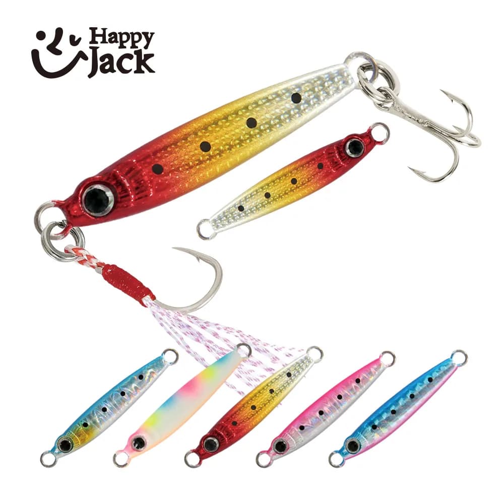 HappyJack nuovo Micro metallo Jig esche da pesca mirco jig1.5g/3g/5g/7g/10g/15g Shore Casting Jigging cucchiaio acqua salata esca artificiale