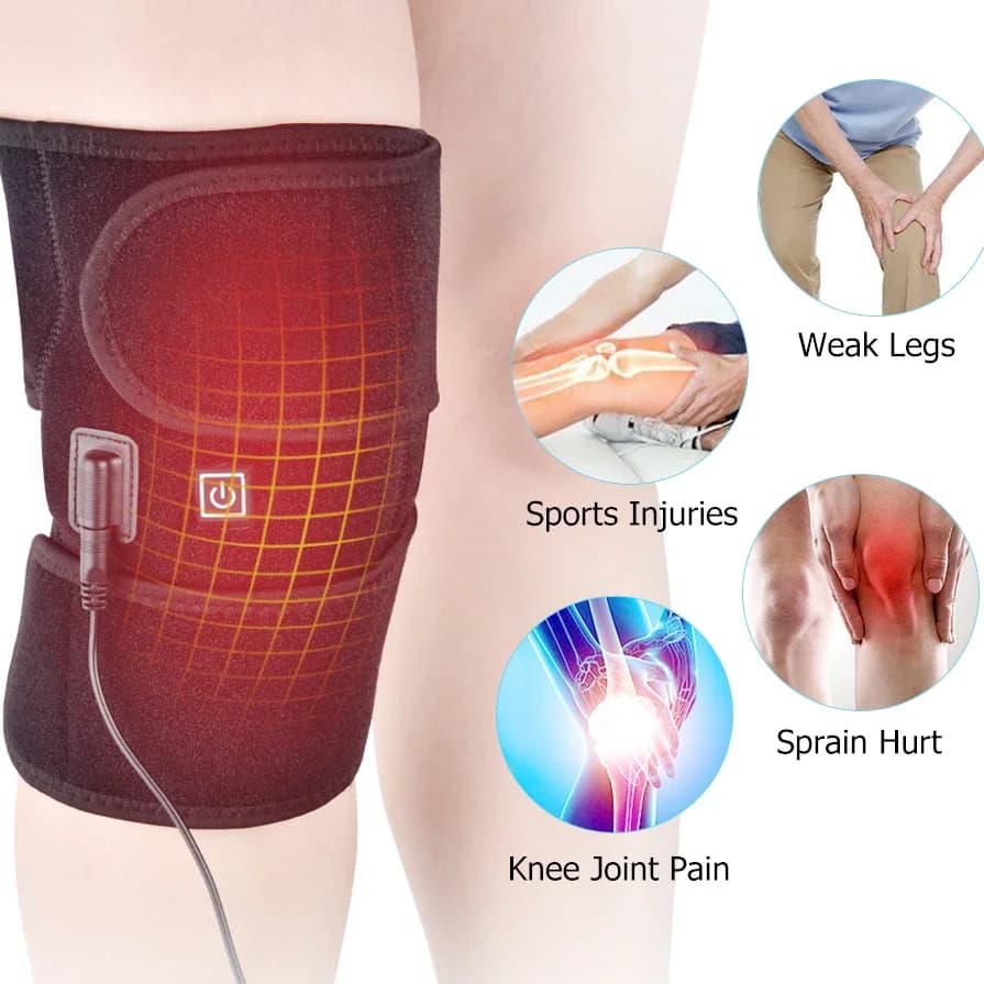 Ginocchiera elettrica riscaldante USB Thermal Therapy supporto per ginocchiera riscaldato per artrite sollievo dal dolore articolare vecchio scaldamuscoli per gambe fredde