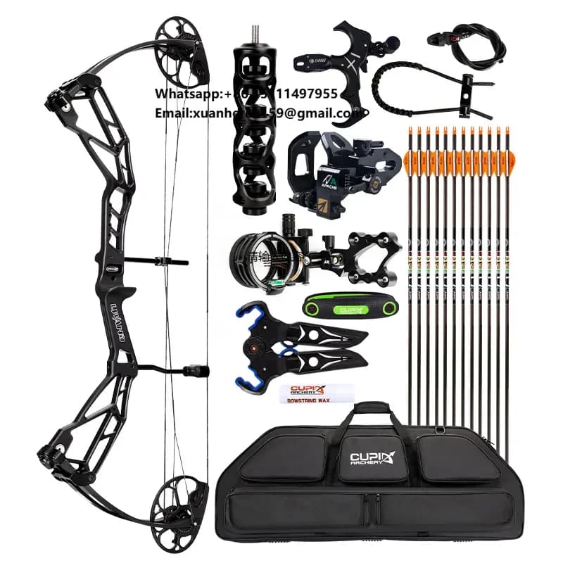 LWANO Archery High Quality Outdoor Hunting Compound Bow and Arrow Composite Pulley Bow Set Archery Equipment