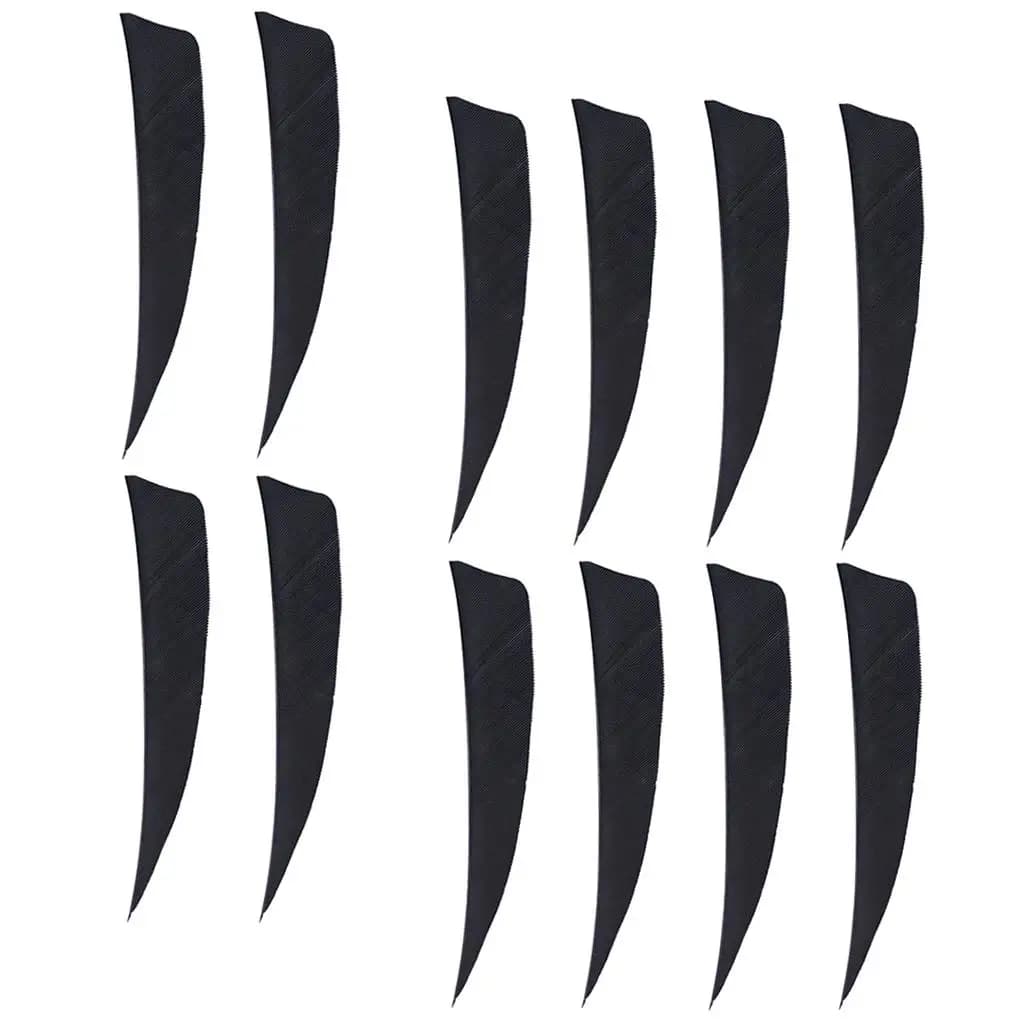 Archery Target Fletching Vanes Turkey Feather Arrow Fletches for Outdoor Practice and Hunting Bows