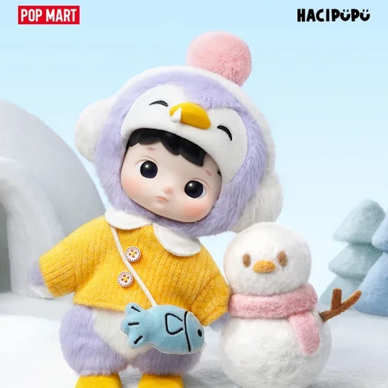 POP MART HACIPUPU Pinguino 1/8 Serie BJD Blind Box Giocattoli Kawaii Anime Action Figure Decorazione da Scrivania Scatola Misteriosa a Sorpresa