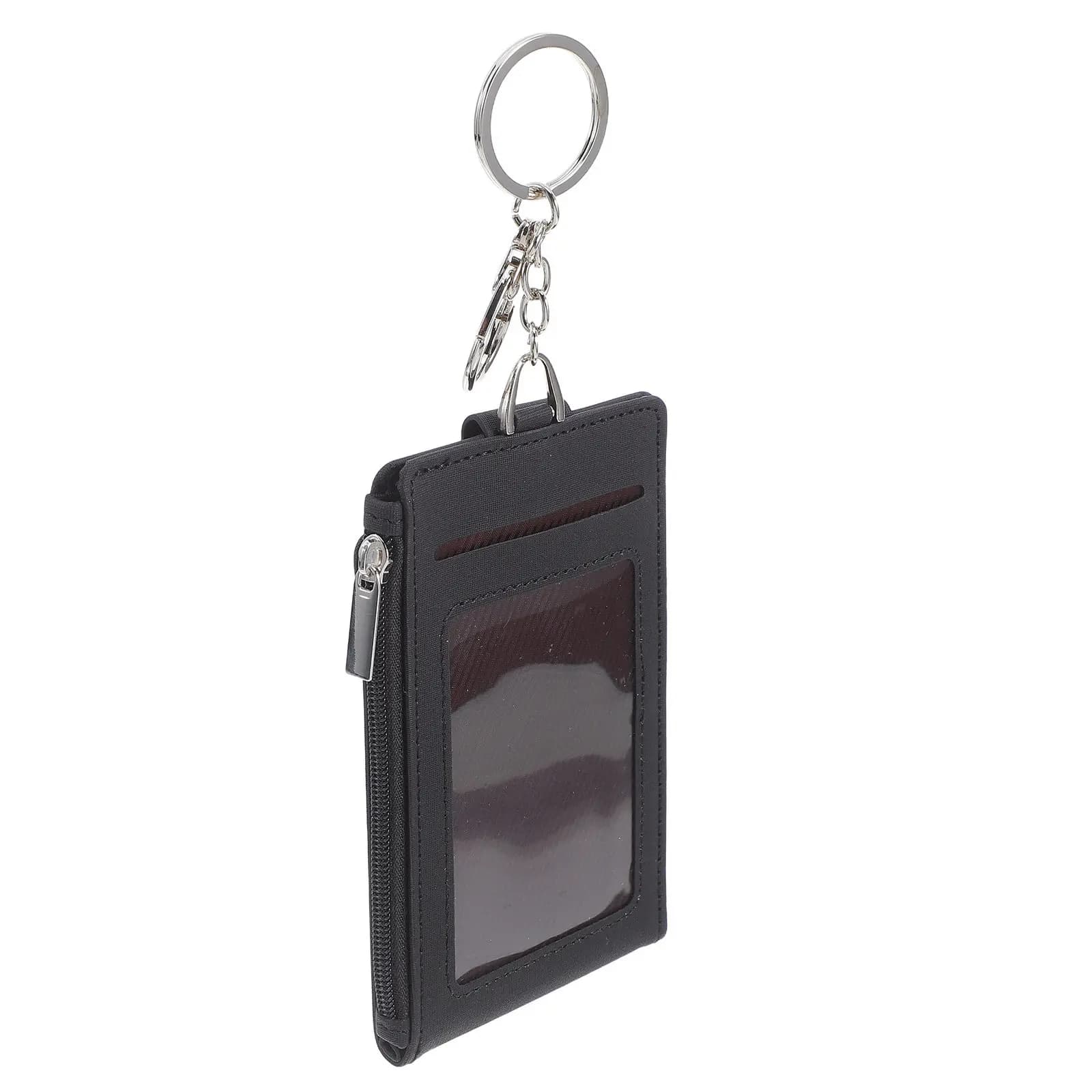 Waterproof PU Keychain Compact for Identity Cards, Badge, Bus Cards, Credit Cards, Office, Pendolarism, Travel