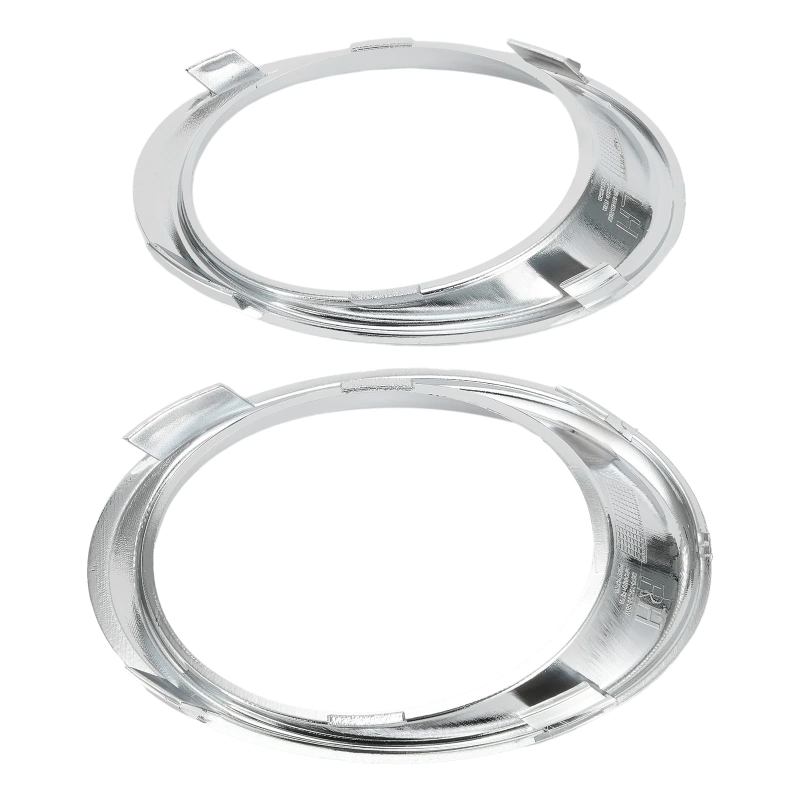 Coppia di Cornici Cromate per Fari Fendinebbia Anteriori per Ford Fusion 2013-2016, Ricambio per Copertura Fendinebbia