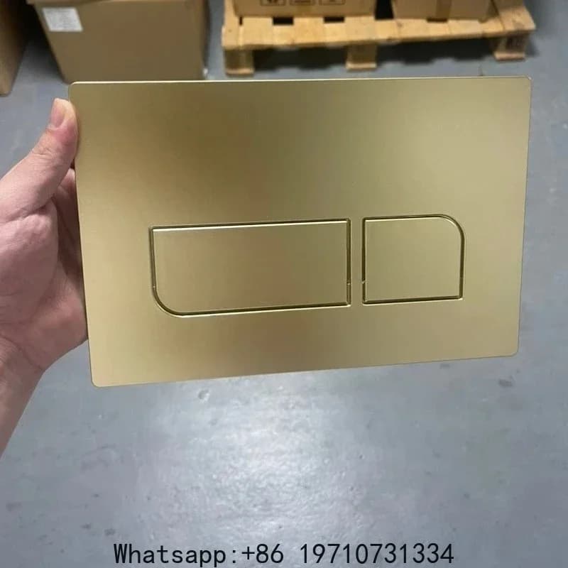 Placca di Comando Dorata a Doppio Scarico per Cisterne Nascoste Compatibile con Serie Geberit Sigma01/20/30/50 115.770 per UP300/UP320