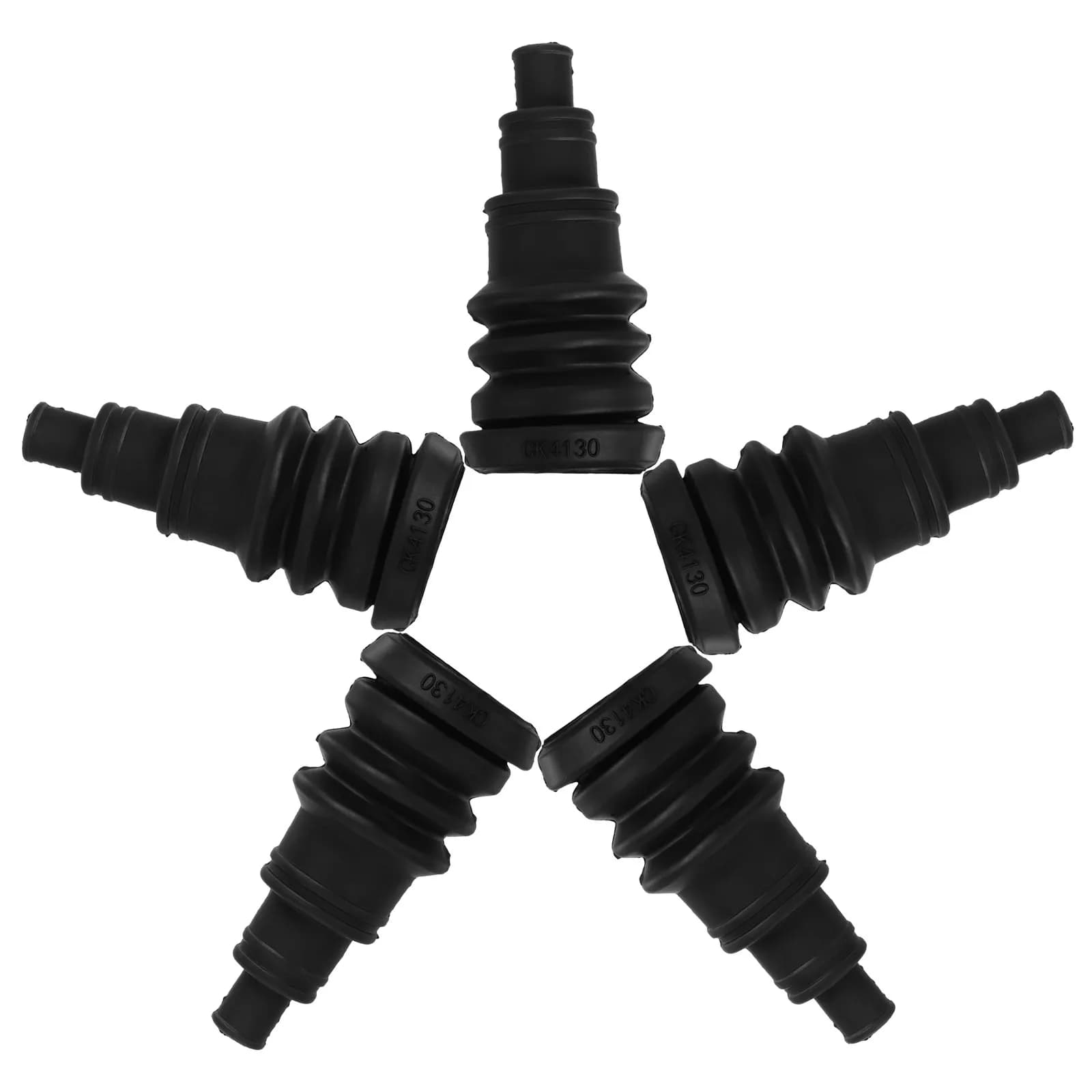 Kit 5 Pezzi Guarnizioni Passacavi in Gomma, Resistenti alle Alte Temperature, per Uso Automobilistico, Nautico e Industriale