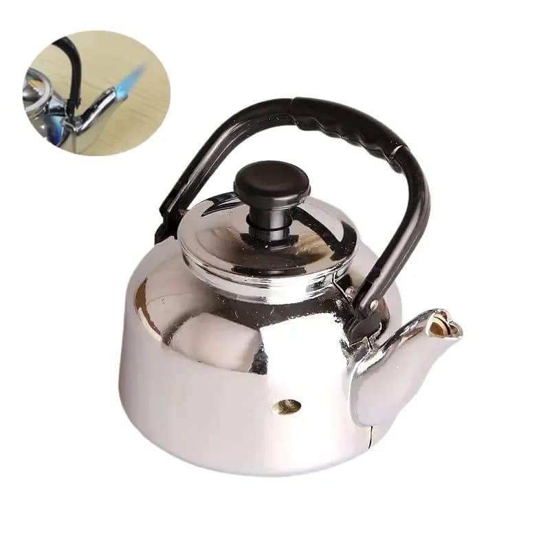 Romantic and personalized teapot Comodo cigarette lighter Accessories windproof Blue Fire lighter Direct light men's gift (no gas)