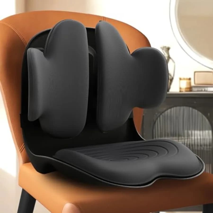 CabSupport M3 Cuscino Ergonomico per Seduta con Supporto Lombare Dinamico, Brevettato Spineseat per Allineamento della Colonna Vertebrale, Correttore di Postura Ergonomico