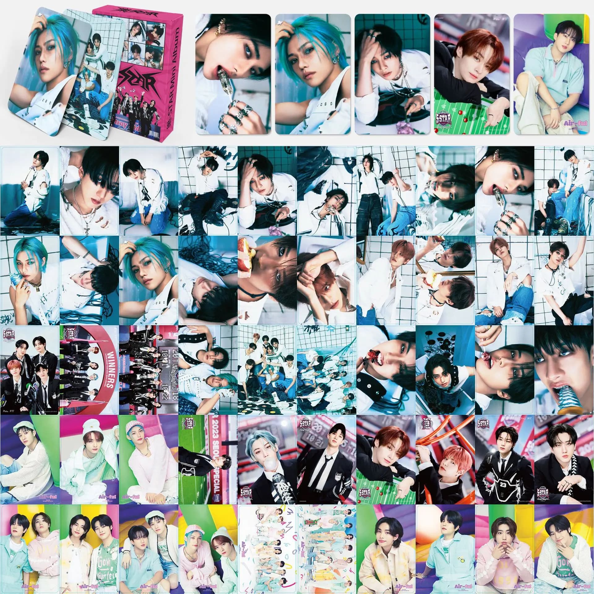 SKZOO Nuovo album da ragazzo KARMA nuovo album regolari cartoline Collezione di carte periferiche Stray Kids regali per fan lomo