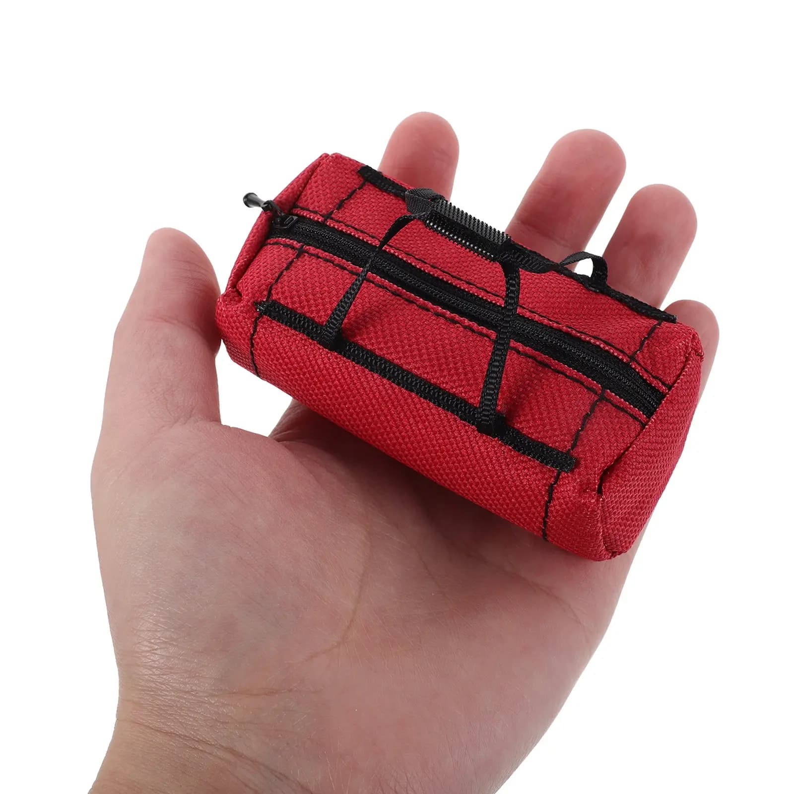 Valigia Decorativa Rossa in Scala 1:10 per Auto RC, Accessorio Realistico per Esposizione e Corse all'Aperto, Miniatura di Bagaglio