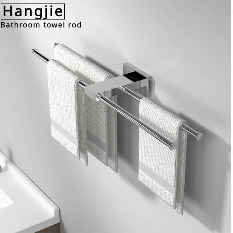 towel bar for bathroom,Stainless steel chrome plated minimalist style anti-corrosion and rust proof towel rod