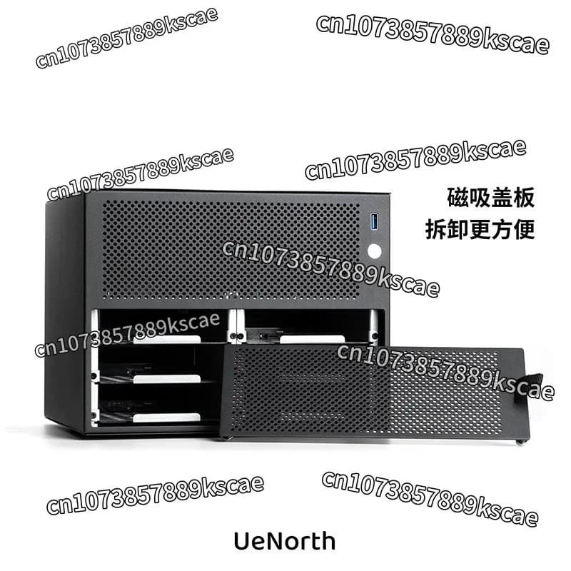 Six-bit NAS chassis Support itx main board DIY desktop storage server small chassis