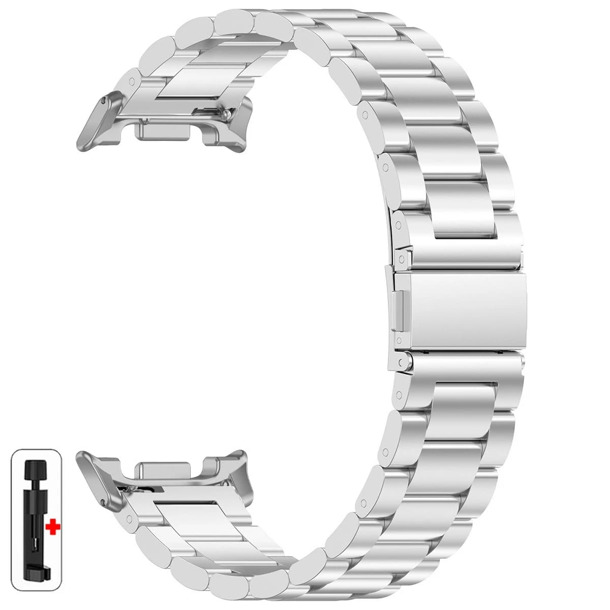 Cinturino di Lusso in Acciaio Inossidabile per Samsung Galaxy Watch 8 Classic 46mm, Bracciale Metallico per Galaxy 8 40mm 44mm, Cinturino da Uomo