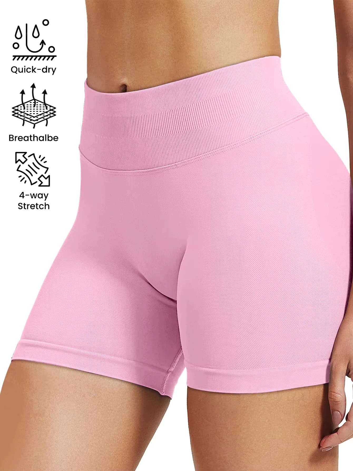 Women's Casual High Waist Shorts, Fits, Slim Fit, Summer, Sexy, Cycling and Sport