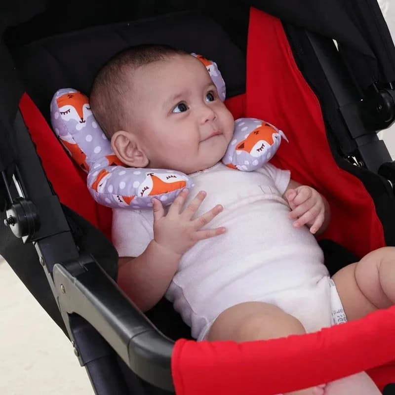 Multi-functional stroller pillow New cartoon children's U-shaped pillow soft baby pillow travel car children's pillow