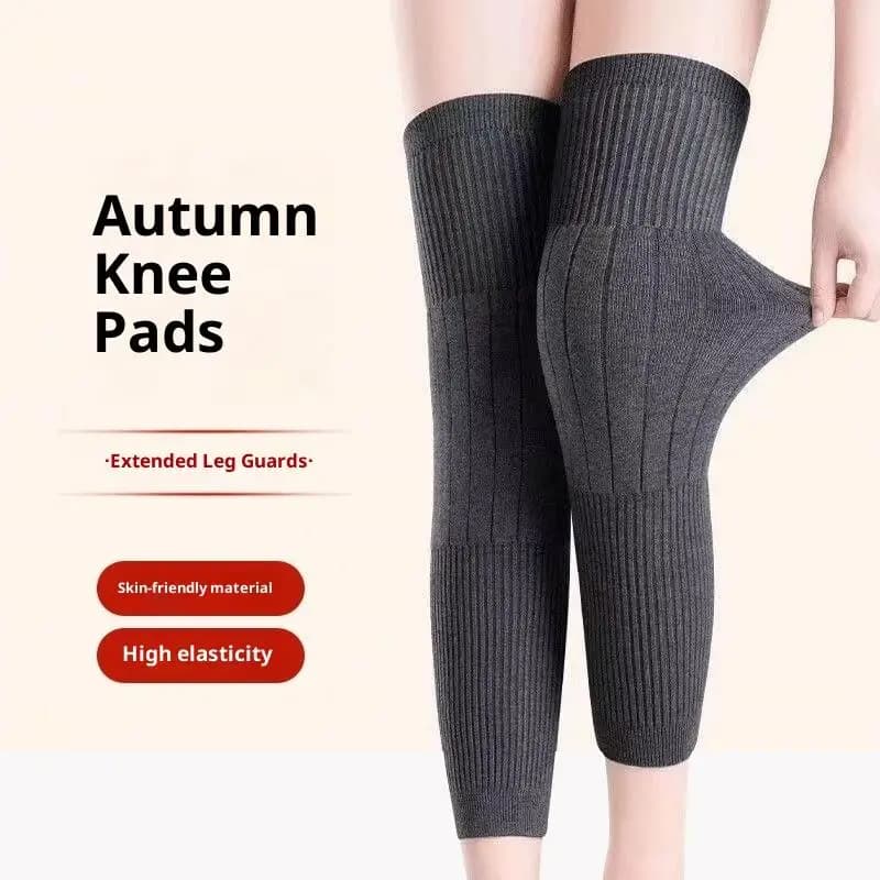 1 Paio di Calze Invernali al Ginocchio Unisex, Scaldamuscoli Termici, Protezione per le Gambe in Lana e Cashmere, Protezioni per Ginocchia