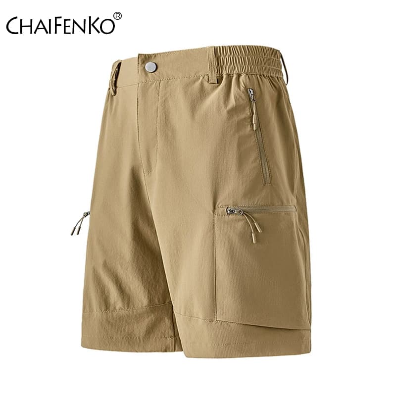 Men's versatile motion shorts New casual solid summer shorts with multiple pockets fashionable men's cargo shorts with outdoor ventilation