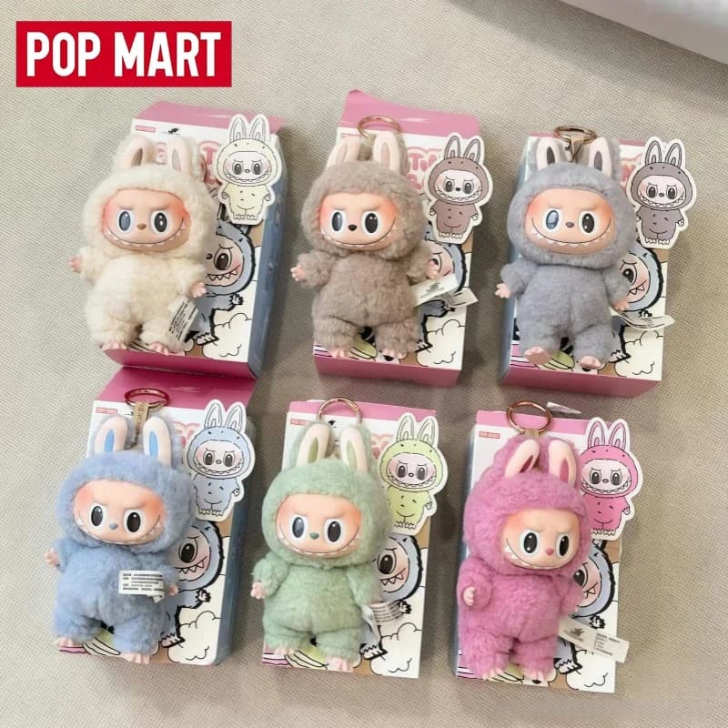 POP MART LABUBU Blind Box THE MONSTERS - Emozionante Mystery Box Macaron - Action Figure Anime Kawaii, Giocattoli Antistress, Peluche, Ciondoli, Regalo