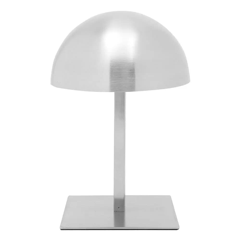 Espositore Regolabile in Acciaio Inossidabile per Cappelli, Supporto a Cupola per Cappelli da Cowboy e da Baseball, per Saloni e Venditori, Argento