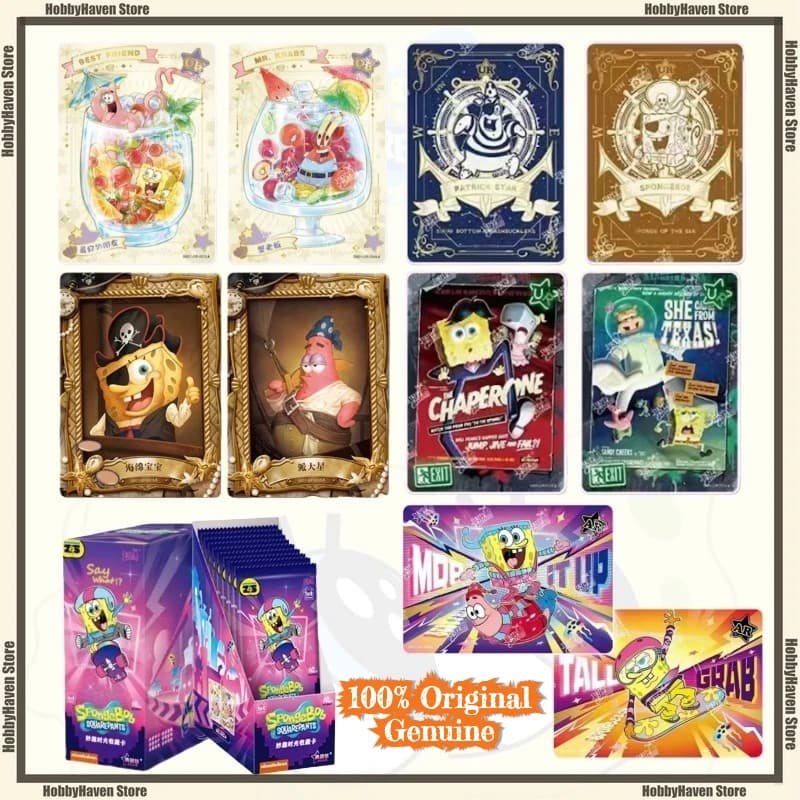 Disponibile Gioco di carte Spongebob Fun Time Collection Pack FE Edition Dream Beginning Chapter Regalo di raccolta periferica ufficiale