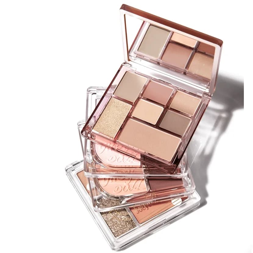 Judydoll 7-Color Eyeshadow Palette Matte & Shimmer Finishes,Waterproof Long-Wear,Highly Pigmented All-in-One Eye Makeup Palette