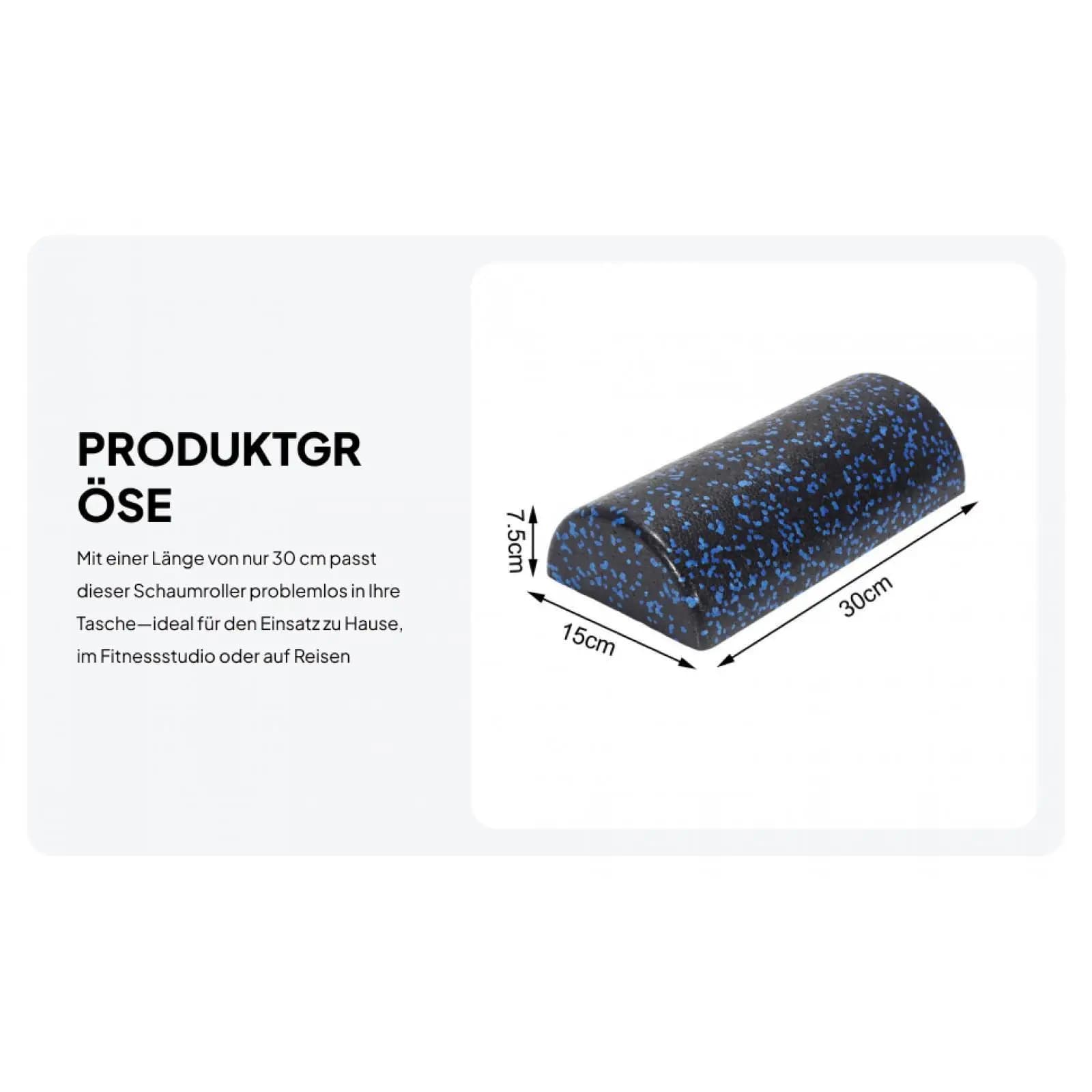 Pilates Half Round Foam Roller Training Pad Durable EPP Yoga Block for Physical Stretching Home Fitness Equipment