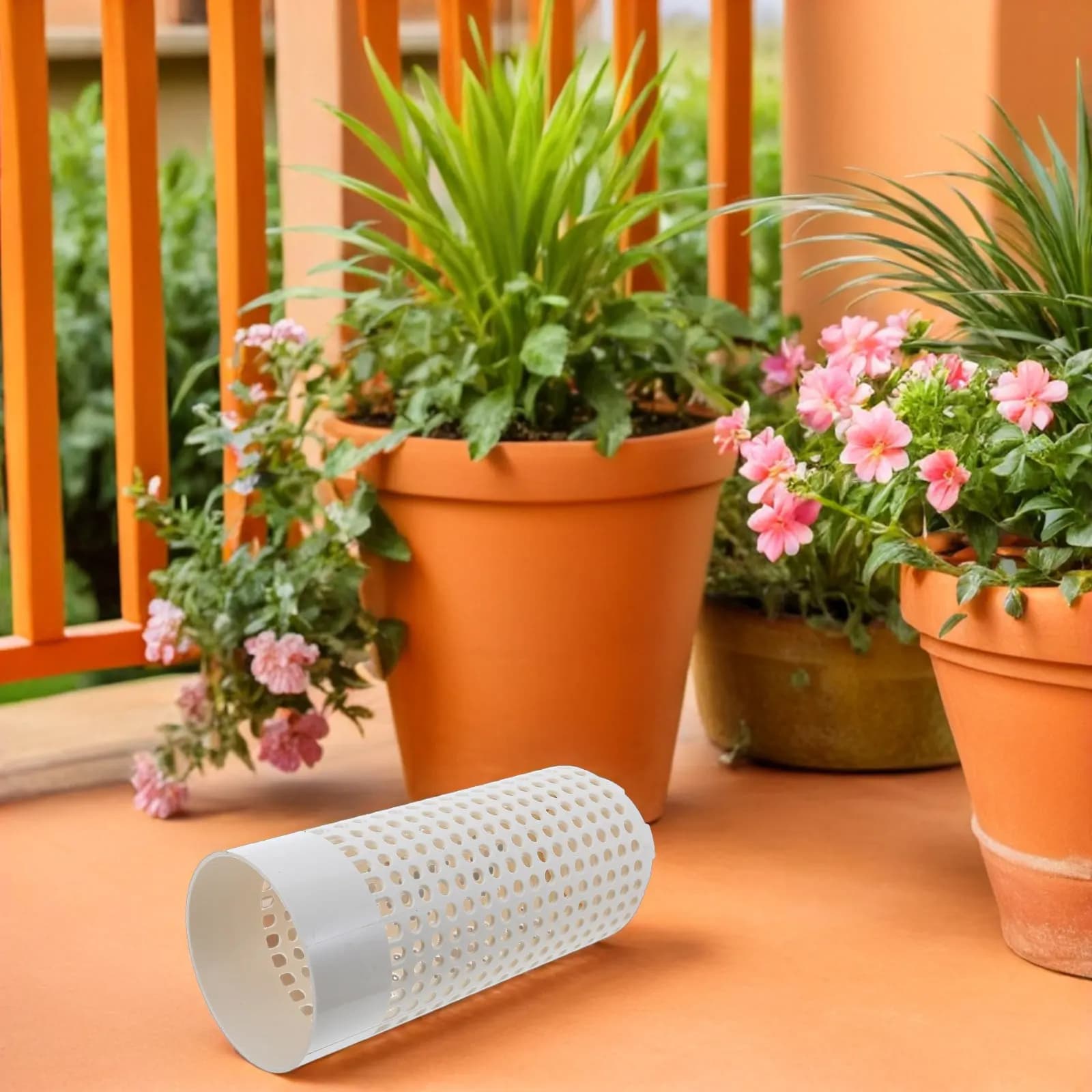 2 Contenitori per Compostaggio da Esterno Interrati - 26x11x11 cm, Compostiera a Vermicompostaggio per Aiuole e Rifiuti da Cucina, Facile da Usare