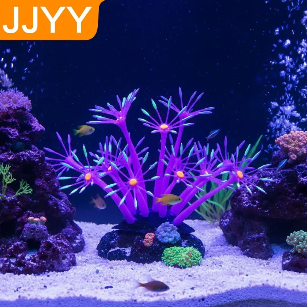 Artificial Coral Bright Ornament for Aquarium, Bright Underwater Decoration, Aquarium Accessories and Aquatic Landscapes