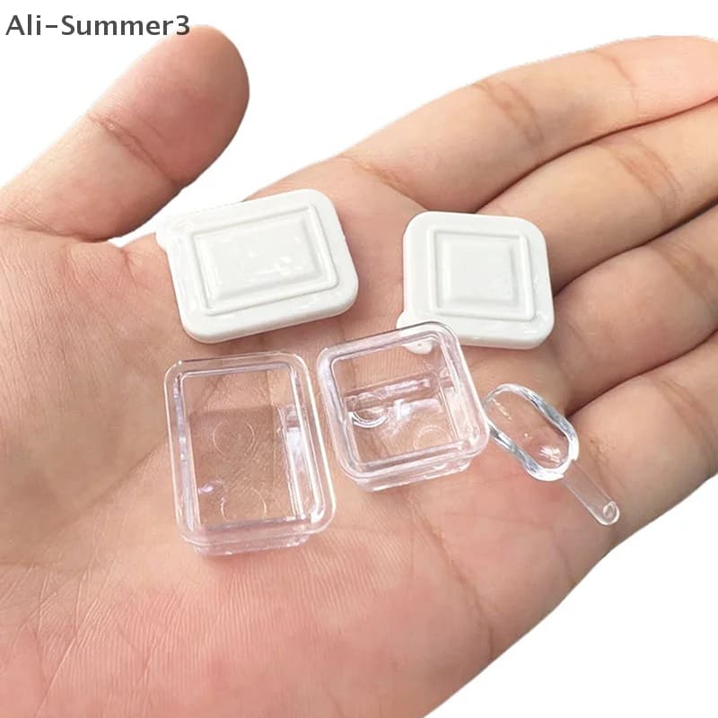 3 pezzi/set casa delle bambole scatola per conservazione fresca scatola per il pranzo mini modello decorazione per stoviglie da cucina scena in miniatura giocattoli alimentari accessori
