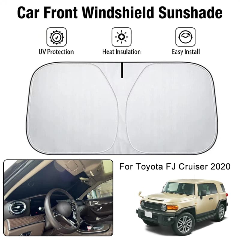 Car Front Windshield Sunshade Cover For Toyota FJ Cruiser 2020 UV Block Heat Insulation Auto Interior Sun Protection Accessories