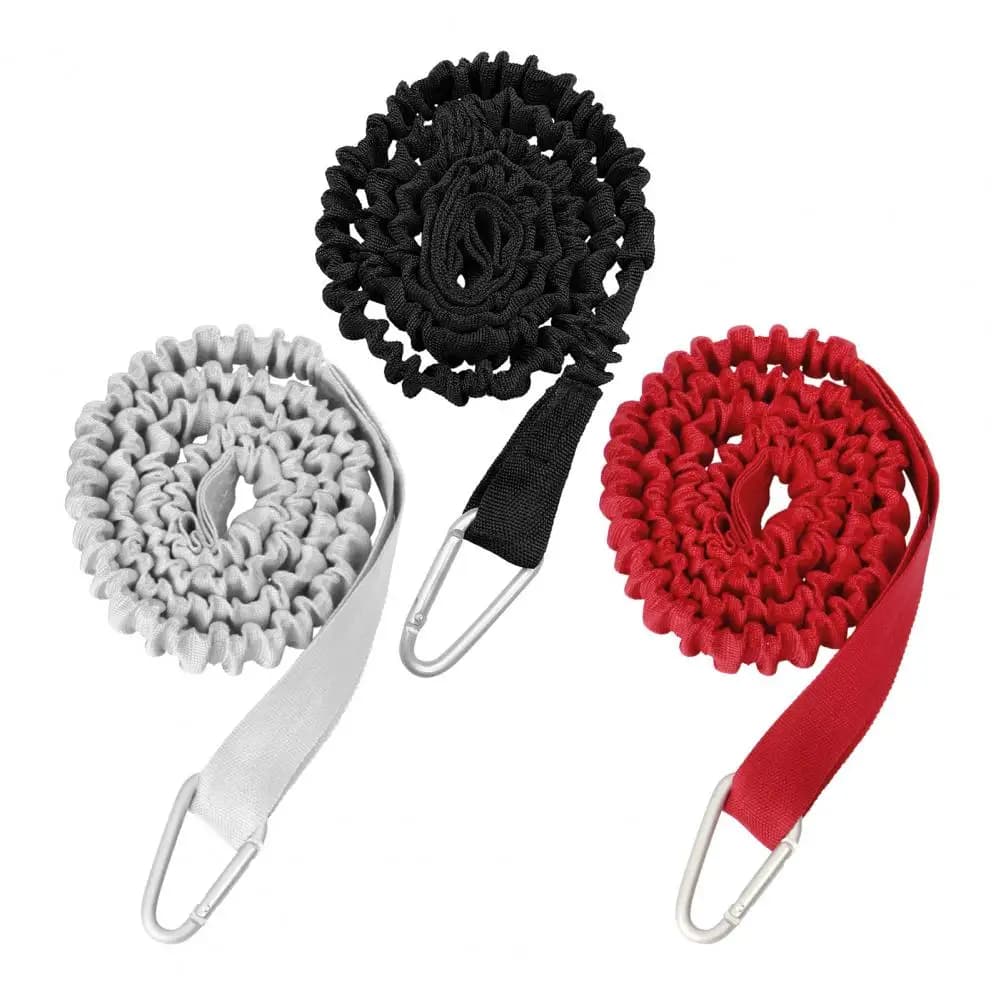 Corda da Paddle con gancio di sicurezza elastico Kayak Paddle guinzaglio canoa sicurezza Anti-perso corda tavola da surf Bungee Keeper cordino a spirale