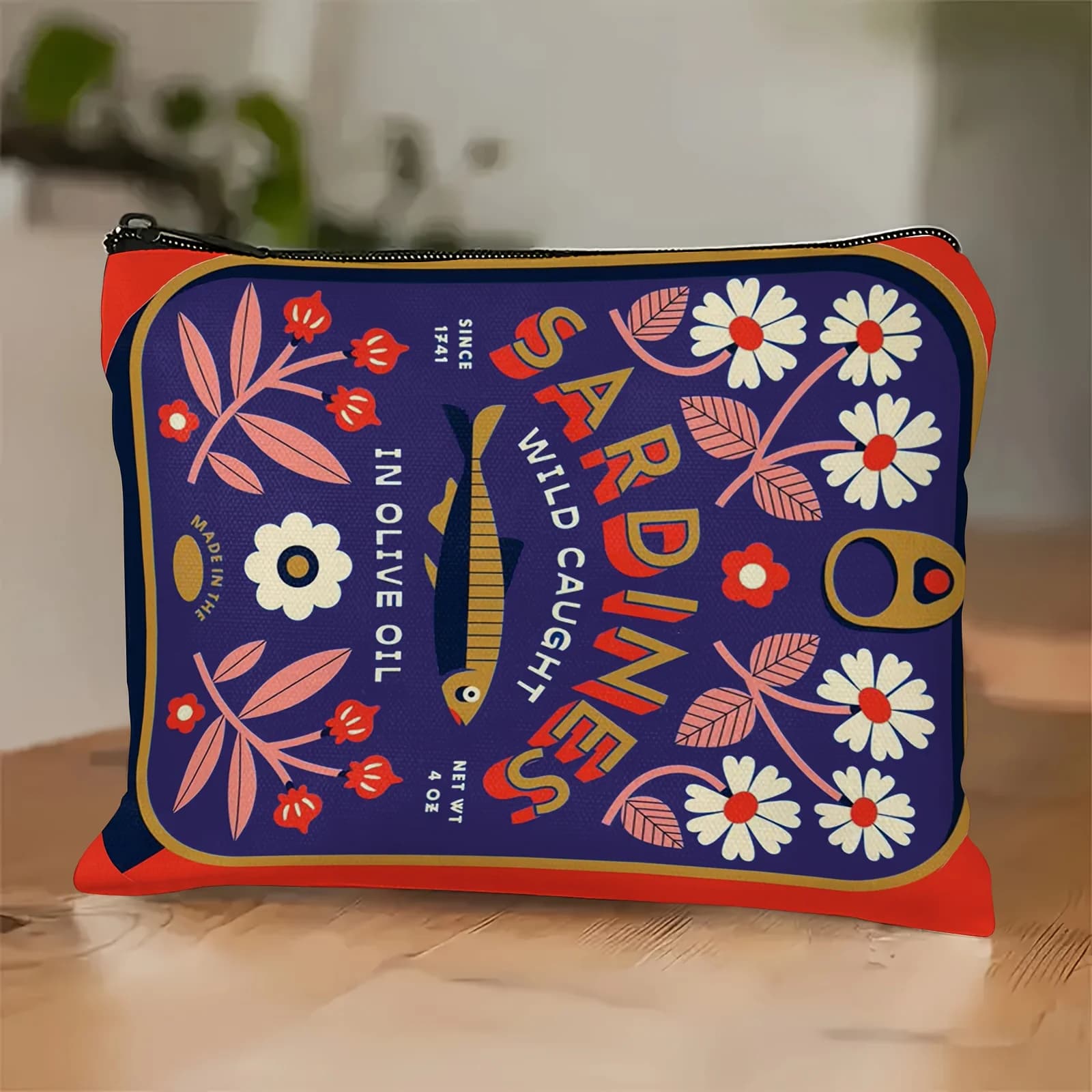 Una borsa per il trucco Sirena: custodia multifunzionale con cerniera da donna, borsa per riporre gioielli, borsa per riporre gioielli, cerniera da viaggio perfetta piccola