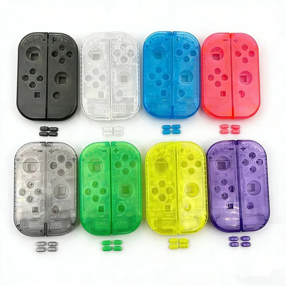 Set da 100 Pezzi di Coperture Trasparenti di Ricambio per Pulsanti SL SR del Controller Joy-Con Nintendo Switch NS
