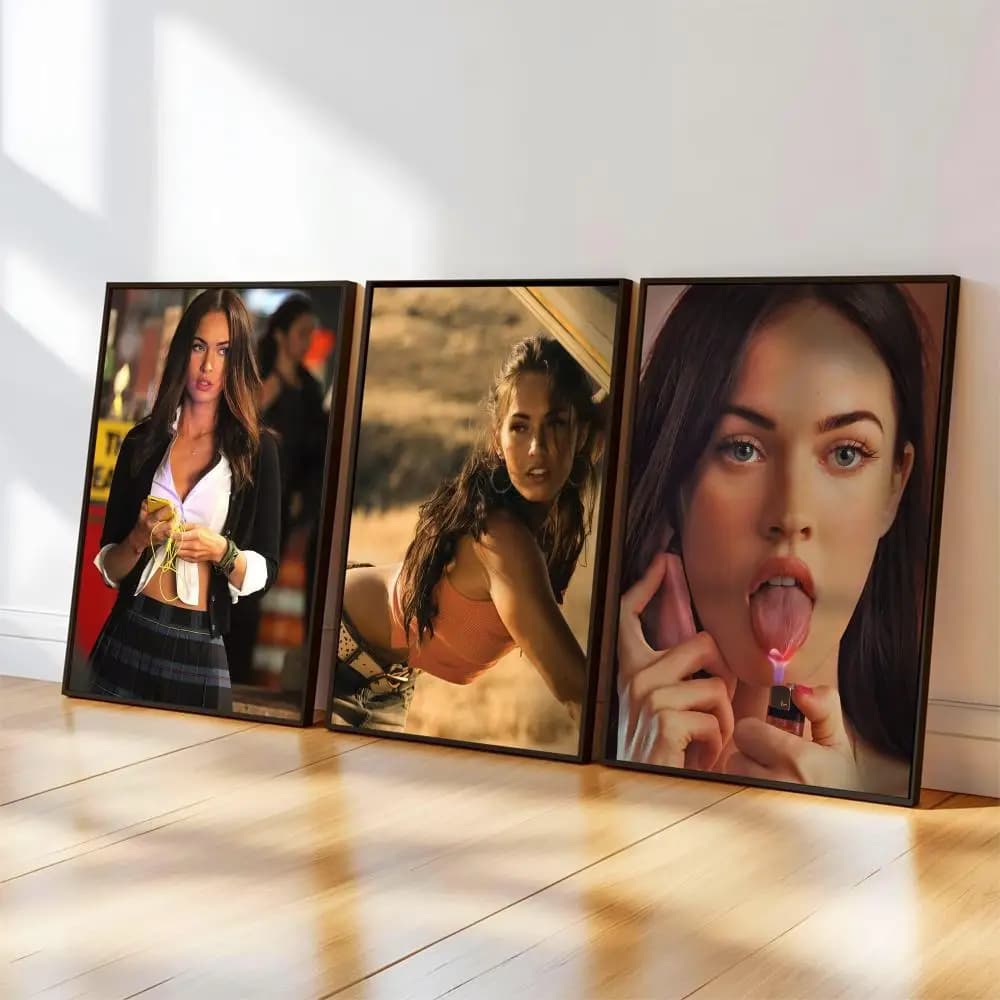 M-Megan Fox Poster con copertina di album musicali per la decorazione della stanza, stampa su tela, decorazione da parete per la casa, immagine regalo