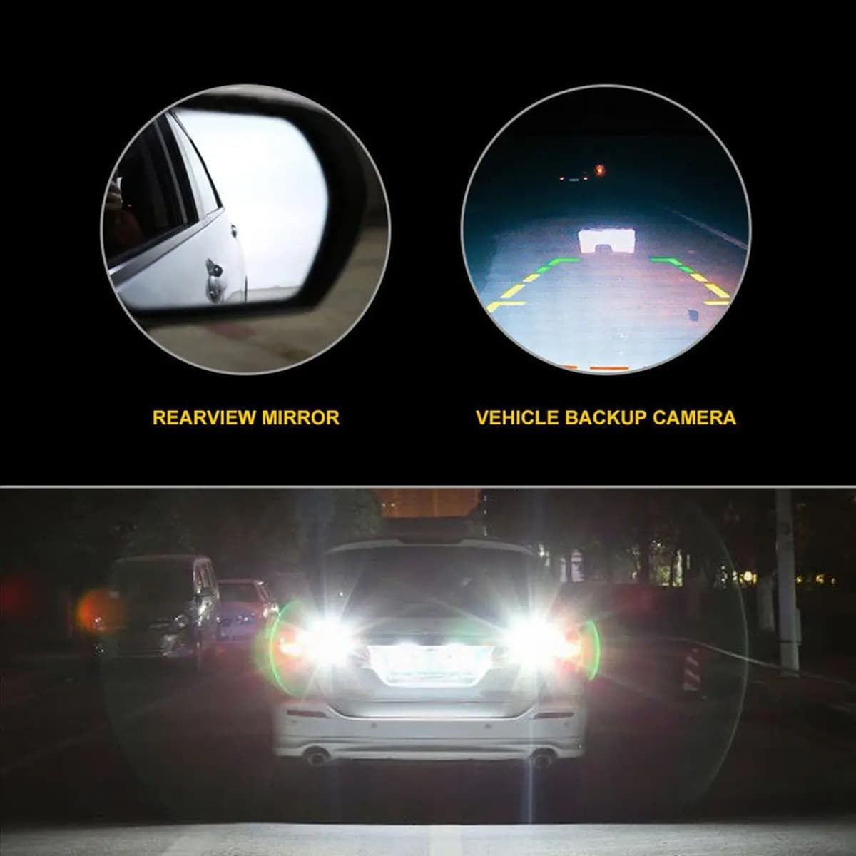 NUOVA lampadina a LED Canbus bianca super luminosa 8X per luce di retromarcia di backup per auto 912 921 T15 W16W