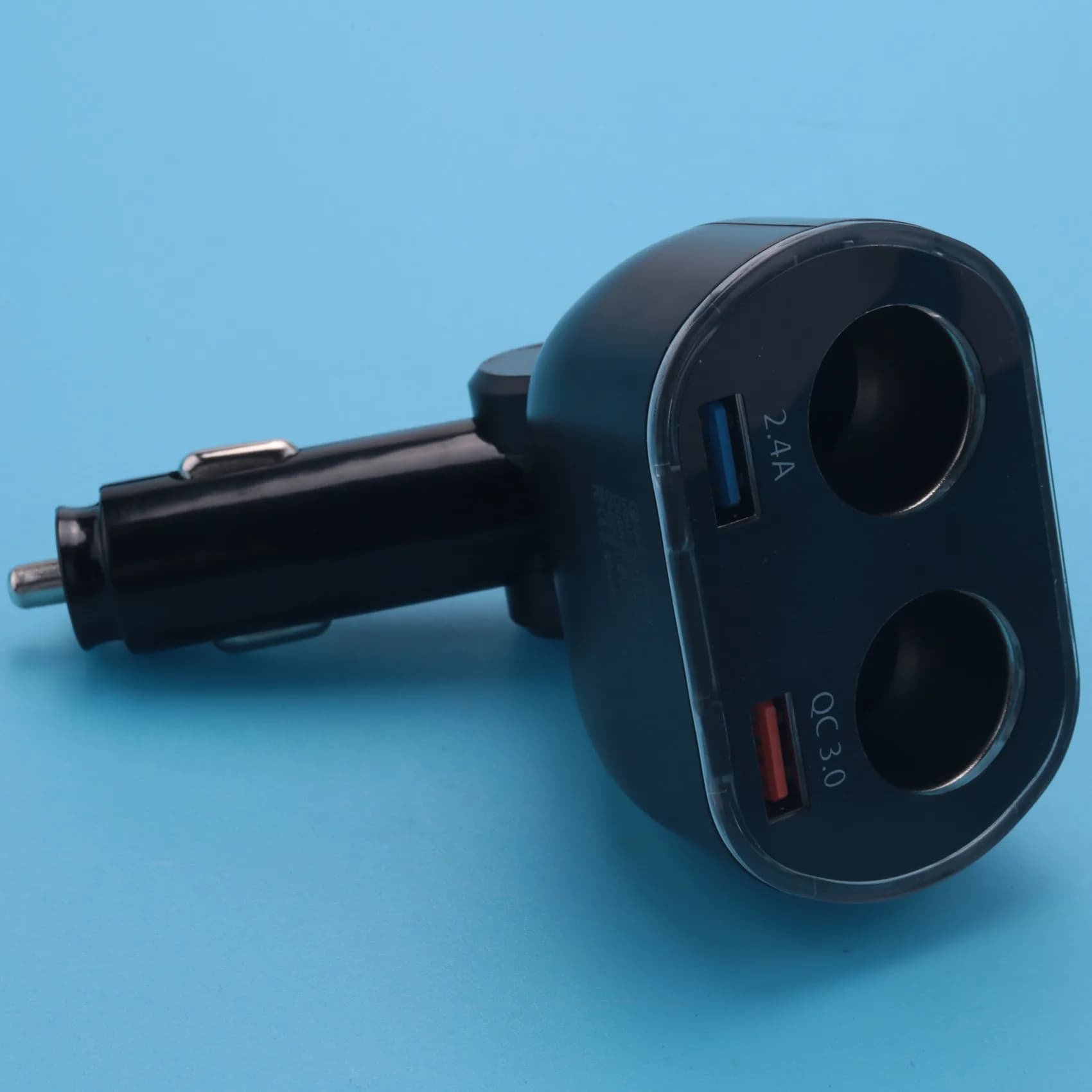 Car Splitter 120W QC 3.0 Dual USB 12/24V Sockets Splitter Power Adapter Fast Charging For Car Phone Dashcam