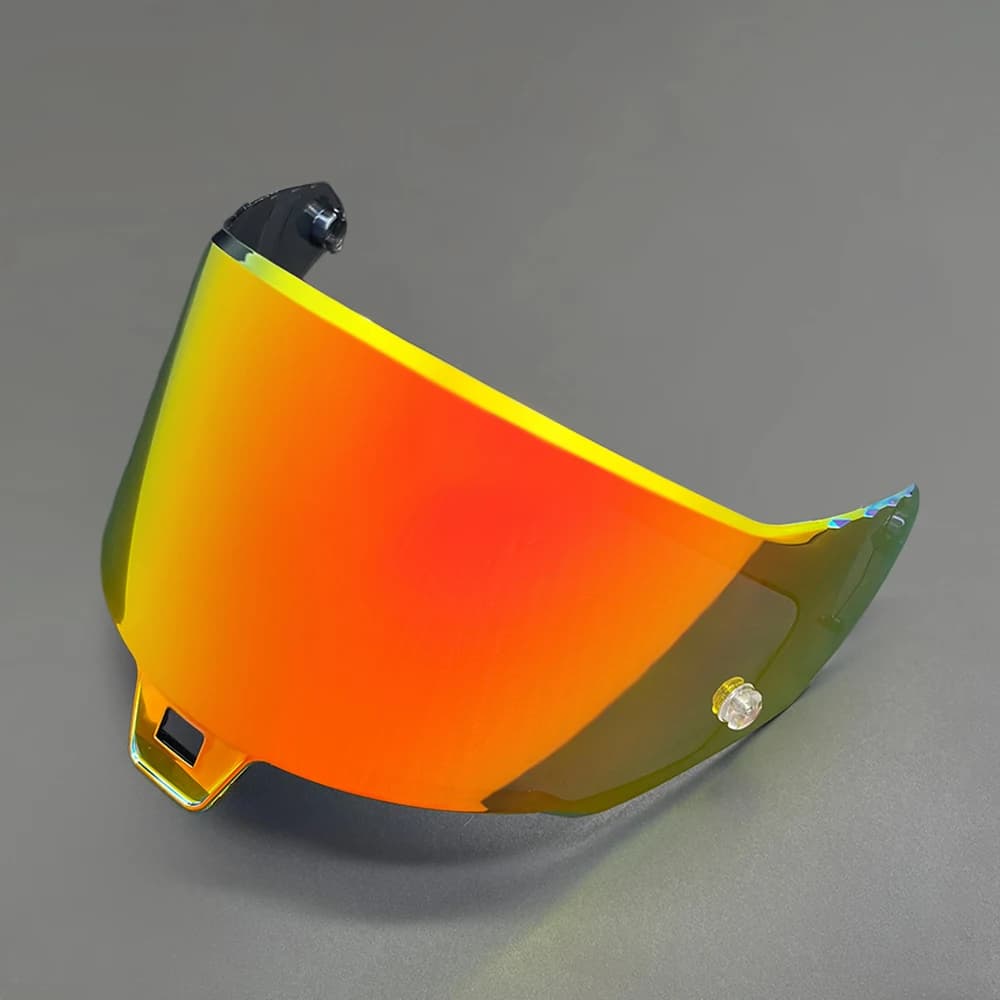 Visiera per casco R10 per Alpinestars Supertech R10 Visiera per casco moto Occhiali Placcatura Argento Rosso Lente di ricambio