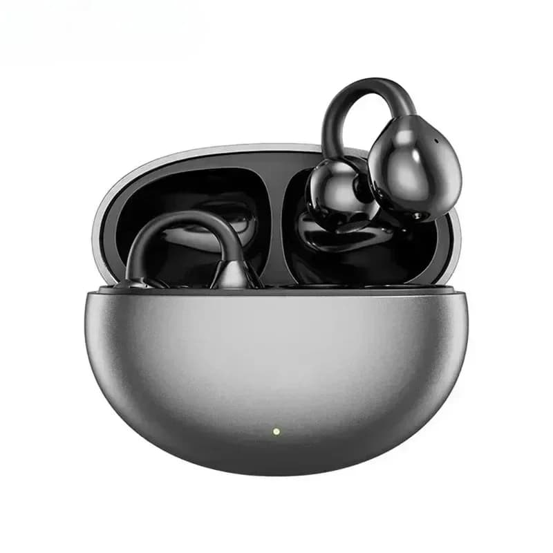 Auricolari Bluetooth Wireless Open-Ear con Cancellazione del Rumore, Microfono, Controllo Touch e Audio Stereo Portatile per Sport