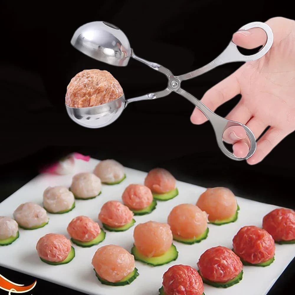 Multifunzione antiaderente polpette Maker in acciaio inox fai da te riso gelato palla di pesce Clip crocchette stampo accessori da cucina