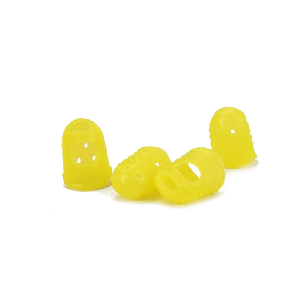 4 Pezzi Protezioni per Dita in Silicone per Chitarra, Resistenti agli Strappi, Riutilizzabili, Comode, per Chitarra Elettrica, Acustica e Ukulele
