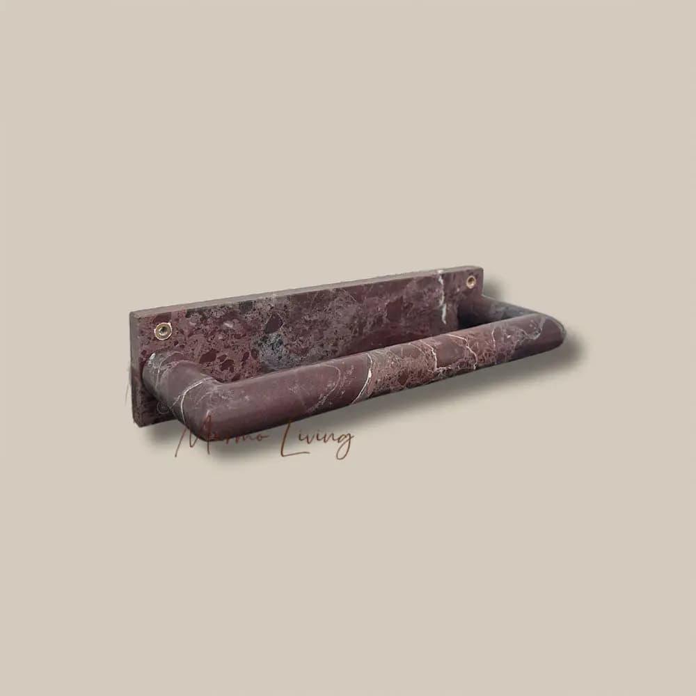 Elegante Portasciugamani in Marmo, Barra Appendiabiti da Bagno, Gancio di Design, Decorazione Artistica