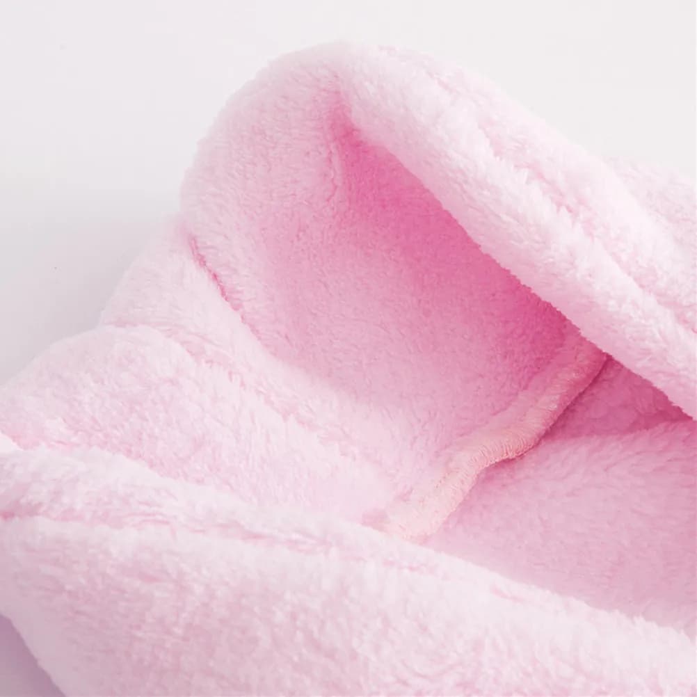 Pink Bathrobe for Newborns in Pure Cotton, Thick and Soft, Absorbent, Suitable for Photo and Bath, for Children of 3-6 months