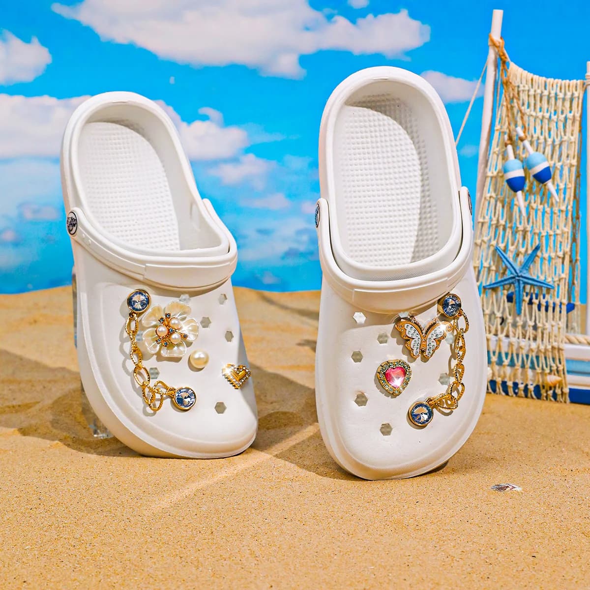 Zoccoli da donna alla moda per esterni e interni, scarpe da giardino leggere a doppio uso, comode scarpe da spiaggia antiscivolo da donna 666