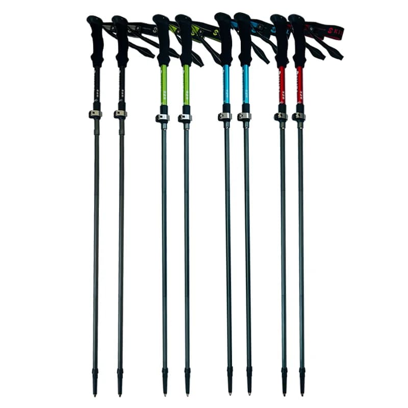 Trekking poles KILIMA, foldable, high-strength aluminum alloy, unisex, portable and lightweight