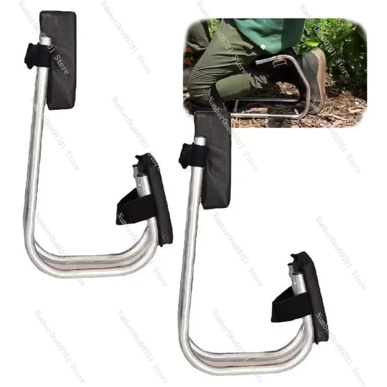 Sgabello da Giardino Ergonomico con Cuscino, Sedile per Giardinaggio e Diserbo, Resistente